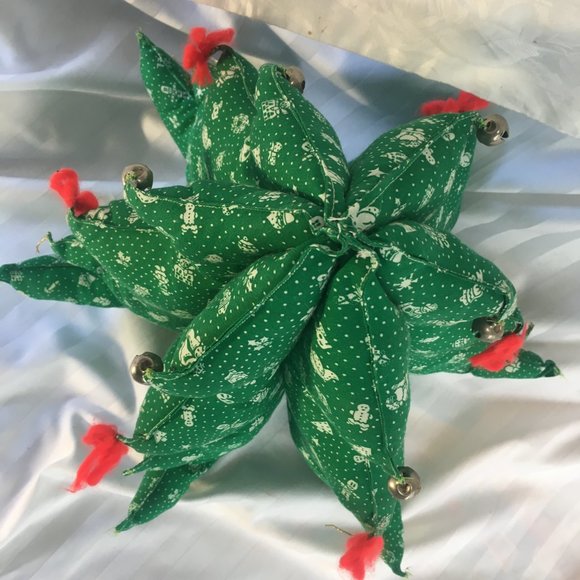 Farmhouse Christmas Tree Decoration Primitive Rustic Home Table Vtg Plush Decor - Picture 6 of 16